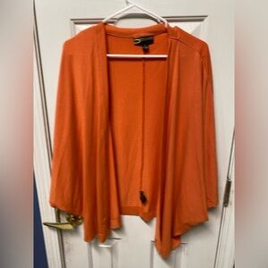 SERENA WILLIAMS Signature Statement S Butterfly Sleeve Orange Drape or Jacket